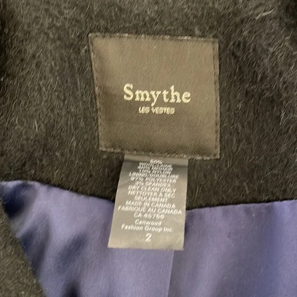 SMYTHE Opera Coat in Black - Picture 9 of 10
